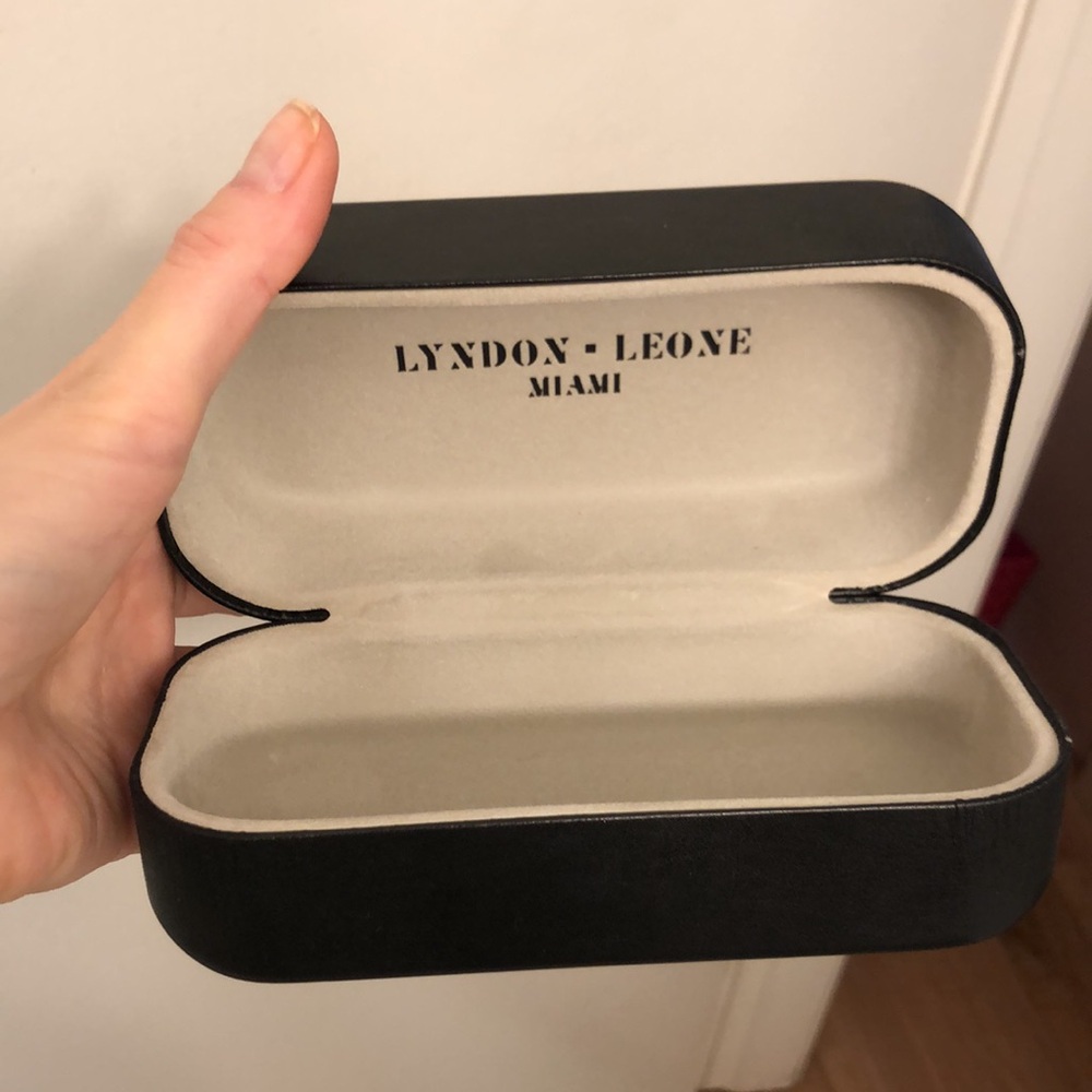 Lyndon Leone Black Eyeglass sunglasses Case